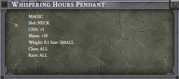 WHISPERING HOURS PENDANT item card